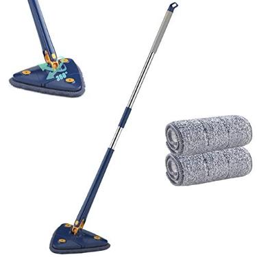Imagem de Mop Triângulo | limpeza ajustável giratório 360 graus - Limpador microfibra Triangle Mop, esfregão limpeza e chão Rianpesn