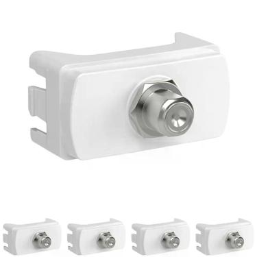 Imagem de 5 Módulo Soquete Coaxial Para Antena Tv Schneider Miluz - Branco - Sch