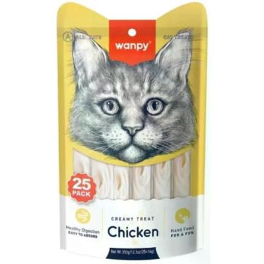 Imagem de Petisco Wanpy Gato Creamy Frango 25 Und 14g 350g