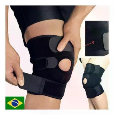 Imagem de 2 Joelheira Compressão Ortopedica Articulada Apoio Reforçado - OEM