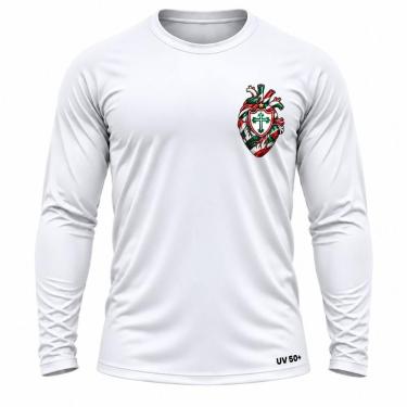 Imagem de Camisa Uv +50 Portuguesa Santista Torcedor Coração cor:BrancoTamanho:M