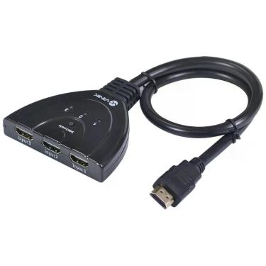 Imagem de Switch HDMI Vinik Switch HDMI 3 Entradas e 1 Saída para TV com Suporte 3D e Full HD 1080P 1.3V