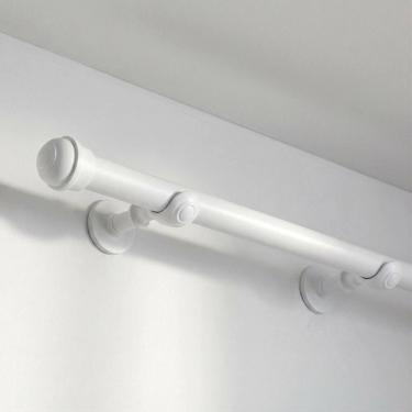 Imagem de Kit Varão para Cortina 19mm com Ponteiras  Bastão para Cortina Simples