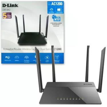 Imagem de Roteador Wireless D-Link DIR-842, Ethernet, AC, 1200Mbps, Duas Redes Wi-Fi, 4 Antenas Externas - Tr-069