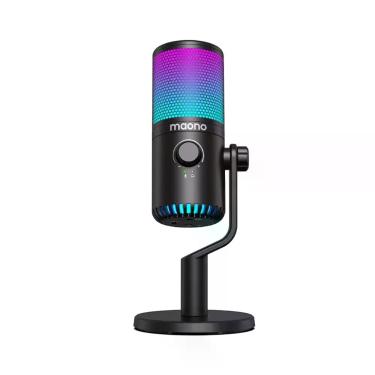 Imagem de Microfone Maono DM30 Gamer RGB USB Preto  Ideal para Jogos, Lives, Pod
