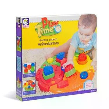 Imagem de Quebra - Cabeça Animaizinhos Play Time da Cotiplás Ref 2128