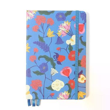 Imagem de Caderneta Cícero Doce Florada Miolo Tri 14x21 Azul