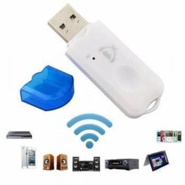Imagem de Receptor Bluetooth Para Som De Carro Usb Branco /AZ - MARKELK