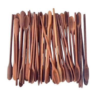 Imagem de Kit 24 Colher para pimenta 22cm de pau madeira maciça porção