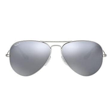 Imagem de Óculos de Sol Ray-Ban Polarizado Aviator Large Metal 0RB3025 019/W3 Tam 58 / Cinza - Lentes Cinza Espelhado