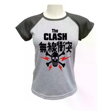 Imagem de Camiseta Babylook The Clash - alternativo basico, Cinza, M