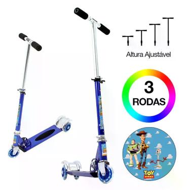 Imagem de Patinete Scooter Filme Toy Story Infantil Azul de Alumínio - DM Radica