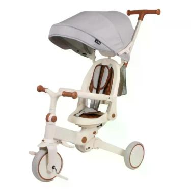 Imagem de Triciclo Infantil 5 em 1 E-lite Trike White/Cinza - Premium Baby
