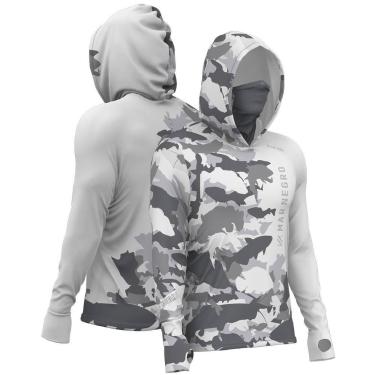 Imagem de Camiseta de Pesca Masculina X-Protect 360 Sublimada - Mar Negro, G, Si