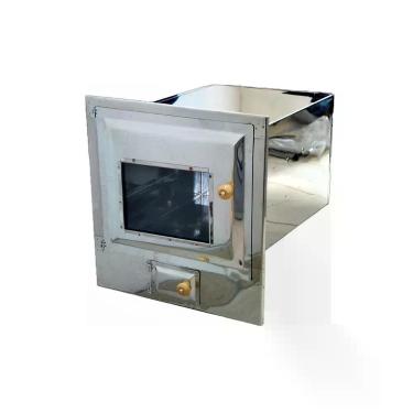 Imagem de Forno Fogão a Lenha Inox Frente Vidro Com Cinzeiro 50x35x30 - Produtol