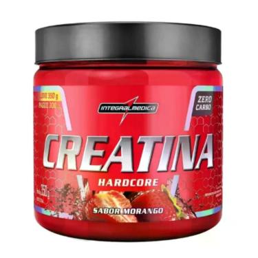 Imagem de Creatina Hardcore Com Sabor 350g Integralmedica Neutro Limão Morango S