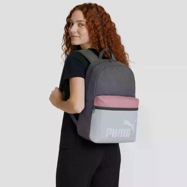 Imagem de Mochila Puma Phase Color Block Cinza e Verde, Único