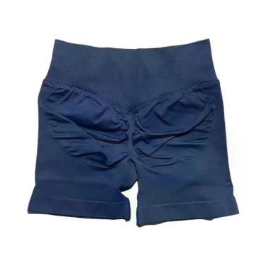 Imagem de Shorts De Yoga E Corrida Femininos De Cintura Alta Sem Costura, Elásti
