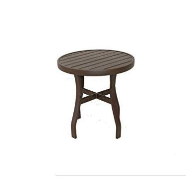 Imagem de Sarah Móveis - Mesinha lateral casual para espreguiçadeiras de piscina, pintada, ergonômica, para jantar ao ar livre