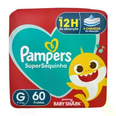 Imagem de Fralda Pampers Supersequinha G com 60 Fraldas