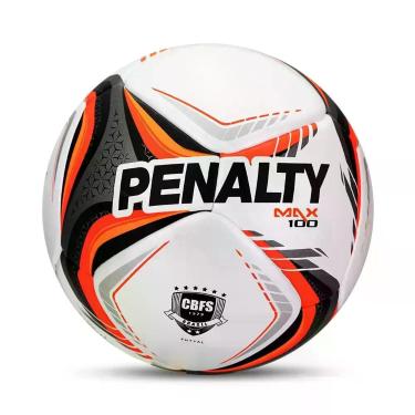 Imagem de Bola Futsal Penalty Max 100 Xxvi Infantil Sub 9 e Sub 11, Laranja, ÚNI