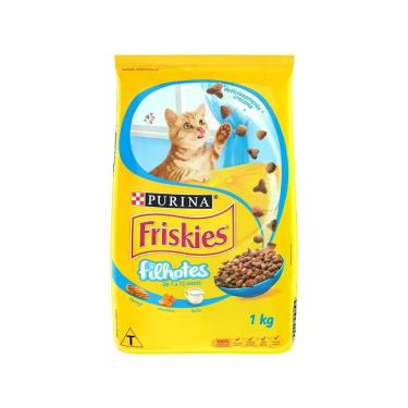 Imagem de Ração Premium para Gato Friskies - Frango Cenoura e Leite Filhote 1kg