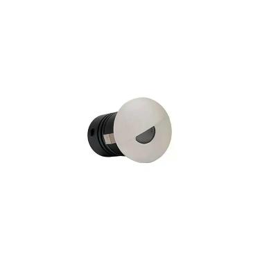 Imagem de Balizador Nordecor Mini Romi Redondo De Embutir Alto Irc 90 Led 1w Bivolt Branco 3000k Luz Amarela