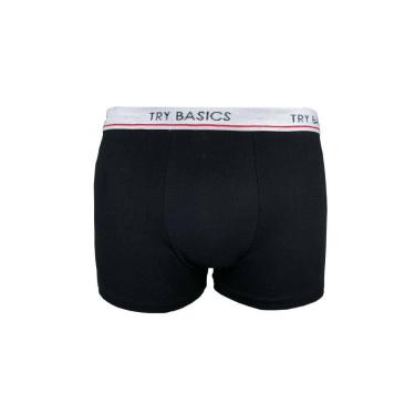 Imagem de Cueca Boxer Infantil Box Algodão Cotton Conforto - Polo Basic, G, Pret