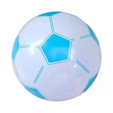 Imagem de Bola De Futebol Inflável De PVC Reforçada, Bola De Praia, Bola De Basq
