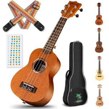 Imagem de Ukulele Soprano CAHAYA 53 cm de Mogno  Kit Iniciante