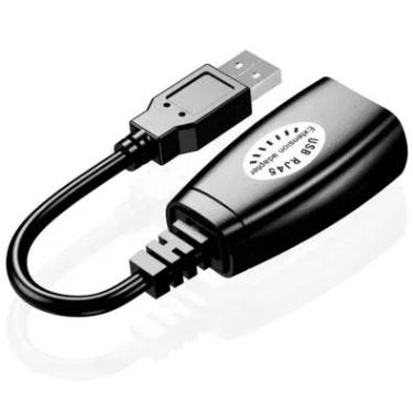 Imagem de KIT 2 Extensor Usb A Macho Para Usb A Femea Via-  Rj45 50m