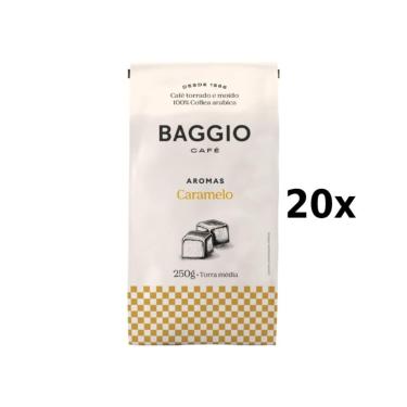 Imagem de Café BAGGIO Torrado e Moído Caramelo 250g Caixa com 20 Unidades