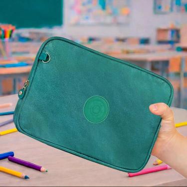 Imagem de Estojo Escolar Jumbo Box Grande Organizador Porta Lapis - M3M, G, VERD