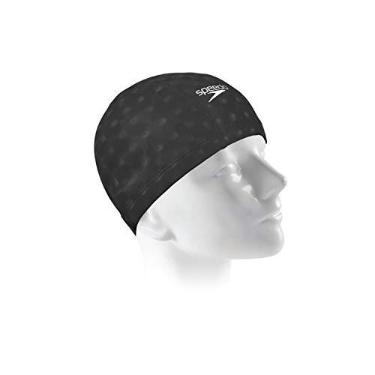 Imagem de Touca de Natação, Speedo, Comfort 3D Cap, Resistente a Rasgos - Preto
