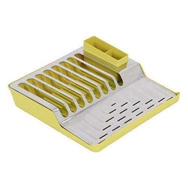 Imagem de Escorredor de Pratos Minimal, 36,8 x 35,35 x 9,8 cm, Amarelo, Brinox