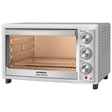 Imagem de Forno Elétrico de Bancada Mondial 42L Branco Family Grill FRN-42-WI, B