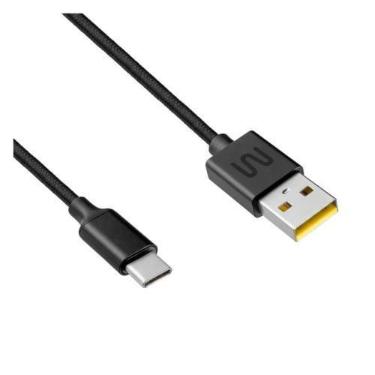 Imagem de Cabo De Carregador Tipo C Preto 1 Metro Usb A 4.8A Rápido - Premium