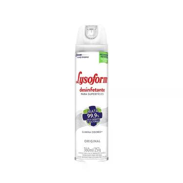 Imagem de Desinfetante Lysoform Aerossol Original 360ml, Original, 360ml