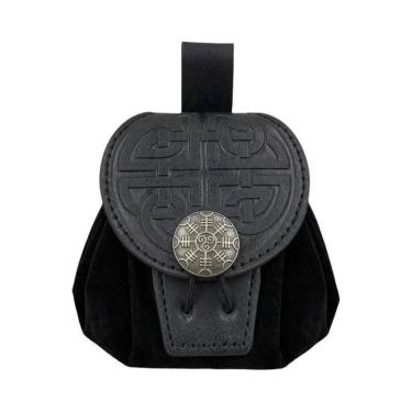 Imagem de Bolsa De Cintura Masculina Estilo Steampunk Medieval Punk Em Couro PU 