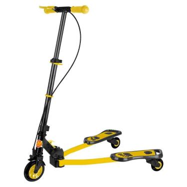 Imagem de Patinete Infantil Frog New Radical com 3 Rodas Cor Amarelo - DMTOYS