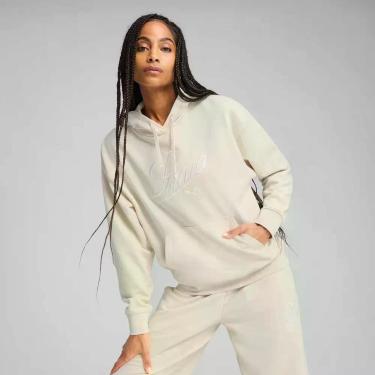 Imagem de Moletom Puma ESS Relaxed Feminino Off White, M