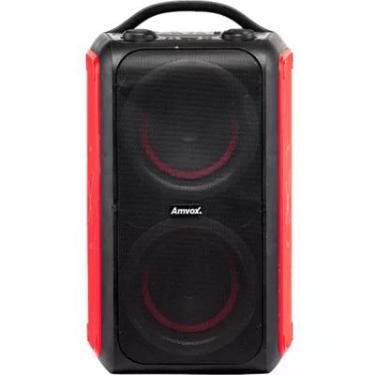 Imagem de Caixa Amplificada Amvox Aca-600 Bagvox, Entrada Aux, Blutooth 5.0, 600w Rm, Vermelho - Bivolt