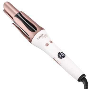 Imagem de Modelador de Cachos Automático Taiff Curves, Rosa, Bivolt | Haste giratória, Turbo Íons Negativos