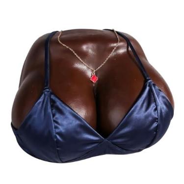 Imagem de Boneca sexual feminina para homens, brinquedo sexual para adultos, seios, preto