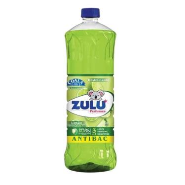 Imagem de Desinfetante Perfumado 3 em 1 Limão 1l Zulu Coala