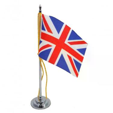 Imagem de Mini Bandeira De Mesa Da Reino Unido 15 Cm Poliéster