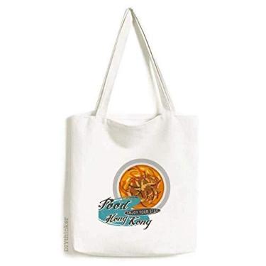 Imagem de Hong Kong Fake Shark Soup China Tote Canvas Bag Shopping Satchel Casual Bolsa