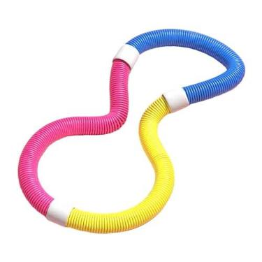 Imagem de Dynwave Anel de exercício dobrável para fitness, bambolê leve e portátil, com peso, para adultos, academia em casa, viagem, mulheres e homens, para 45kg a 90kg