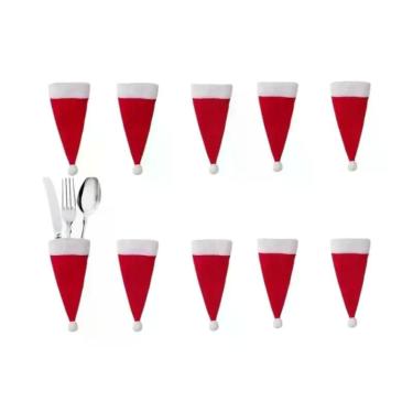 Imagem de Decoração De Festa De Natal 2024, Bolsa Para Facas E Garfos De Mesa, P