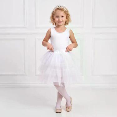 Imagem de Saiote Infantil Saia Tule Três Camadas Para Vestido Rodado Princesas C